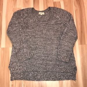 Pink Rose Grey Sweater